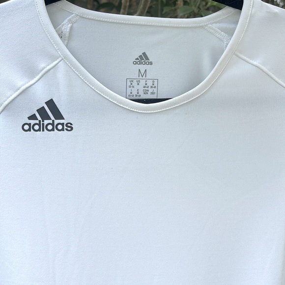 Brand New Womens White Adidas Athletic Aeroready Shirt - Picture 5 of 6